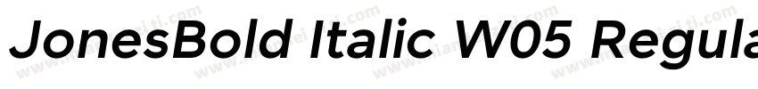 JonesBold Italic W05 Regular字体转换
